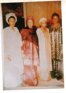 FROM LEFT TO RIGHT, MY DAUGHTER ZAINAB, MY SELF, MY STEP DAUGHTER AMINA AND FATIMA MY DAUGHTER